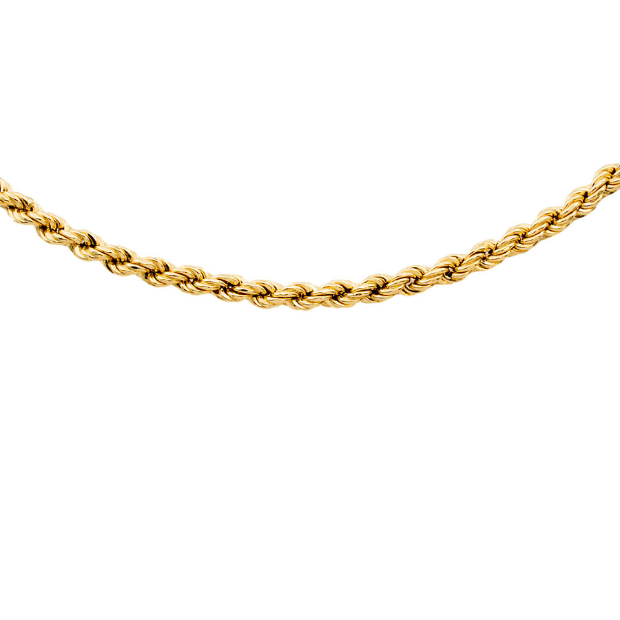 9ct gold (Hollow) 3.9g 20 inch rope Chain